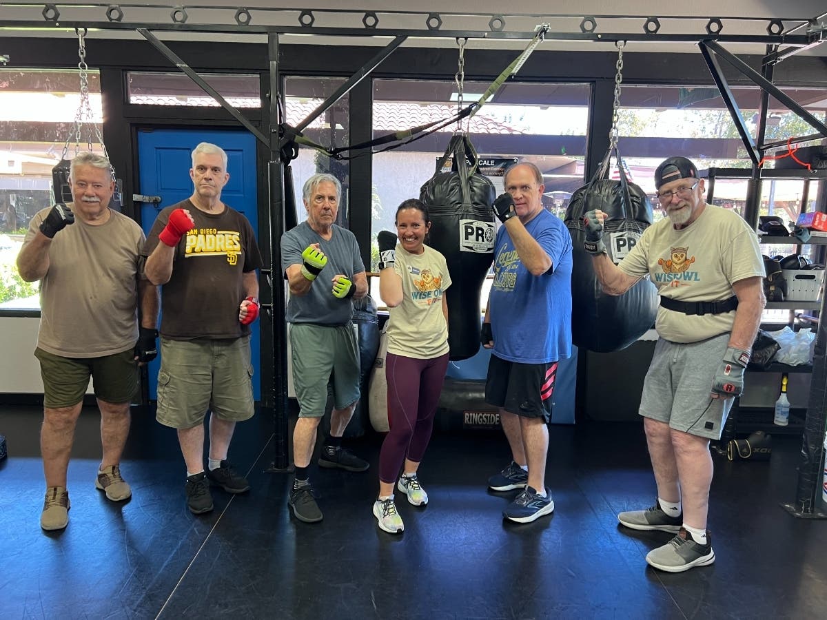 Rock Steady Boxing at Wise Owl Fit