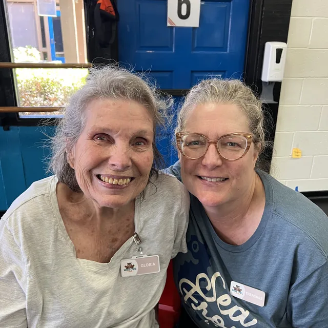 Treasure and her mother Gloria at Wise Owl Fit